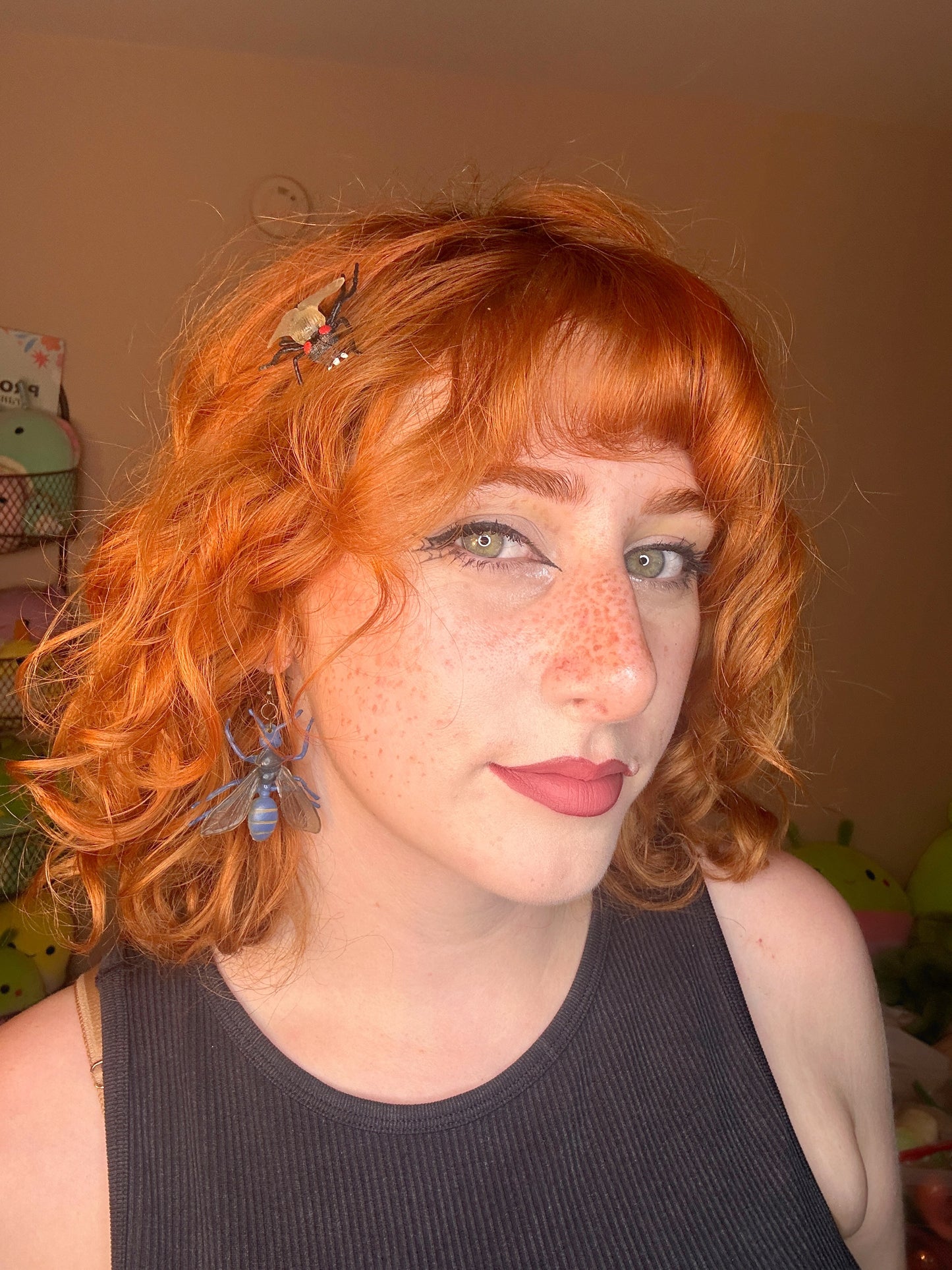 Creepy crawly Halloween bug earrings