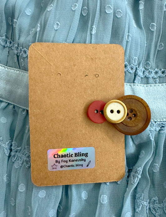 Single Doctor Who Inspired Button Hair Clips
