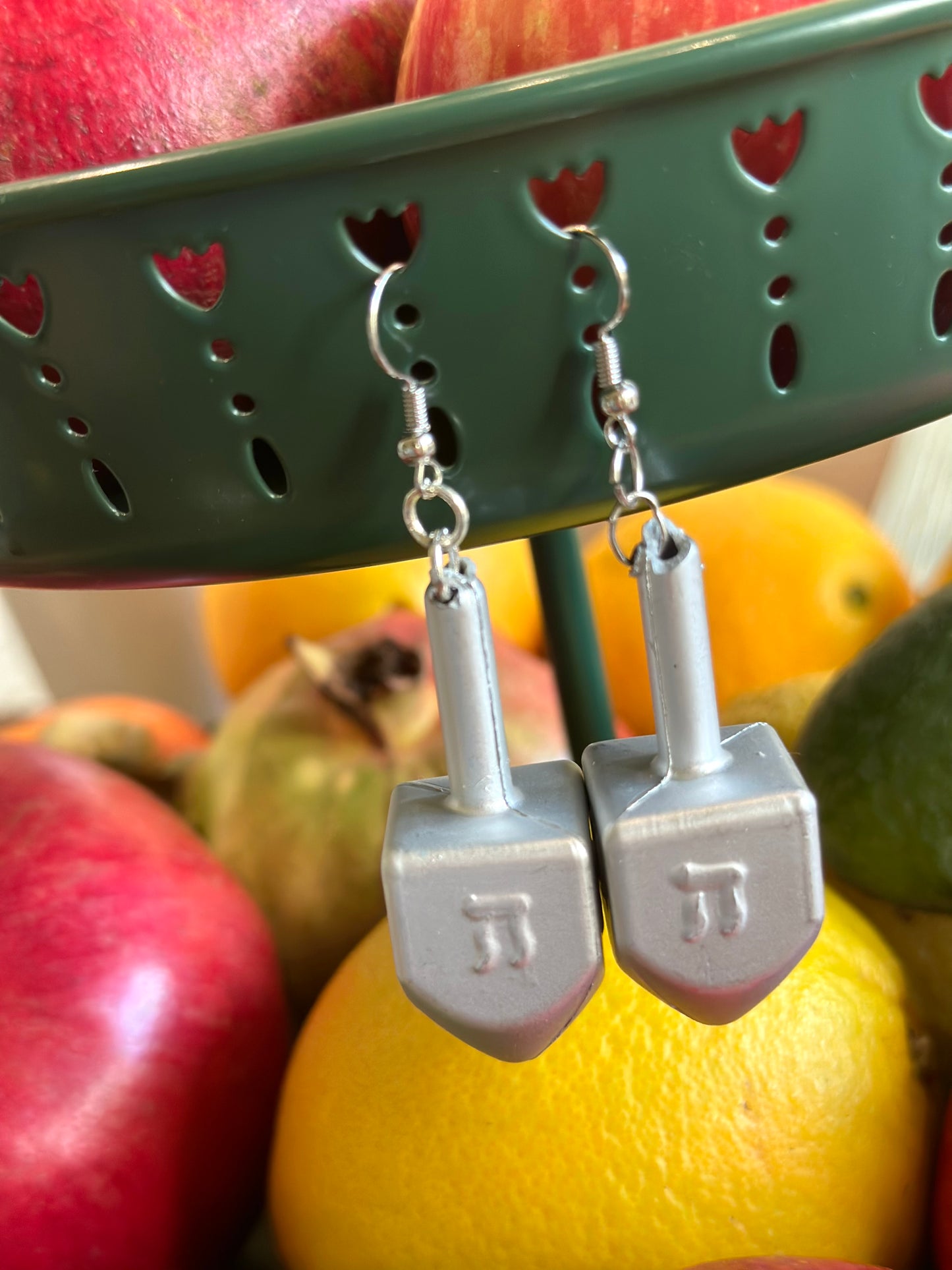 Dreidel earrings (3 color options)