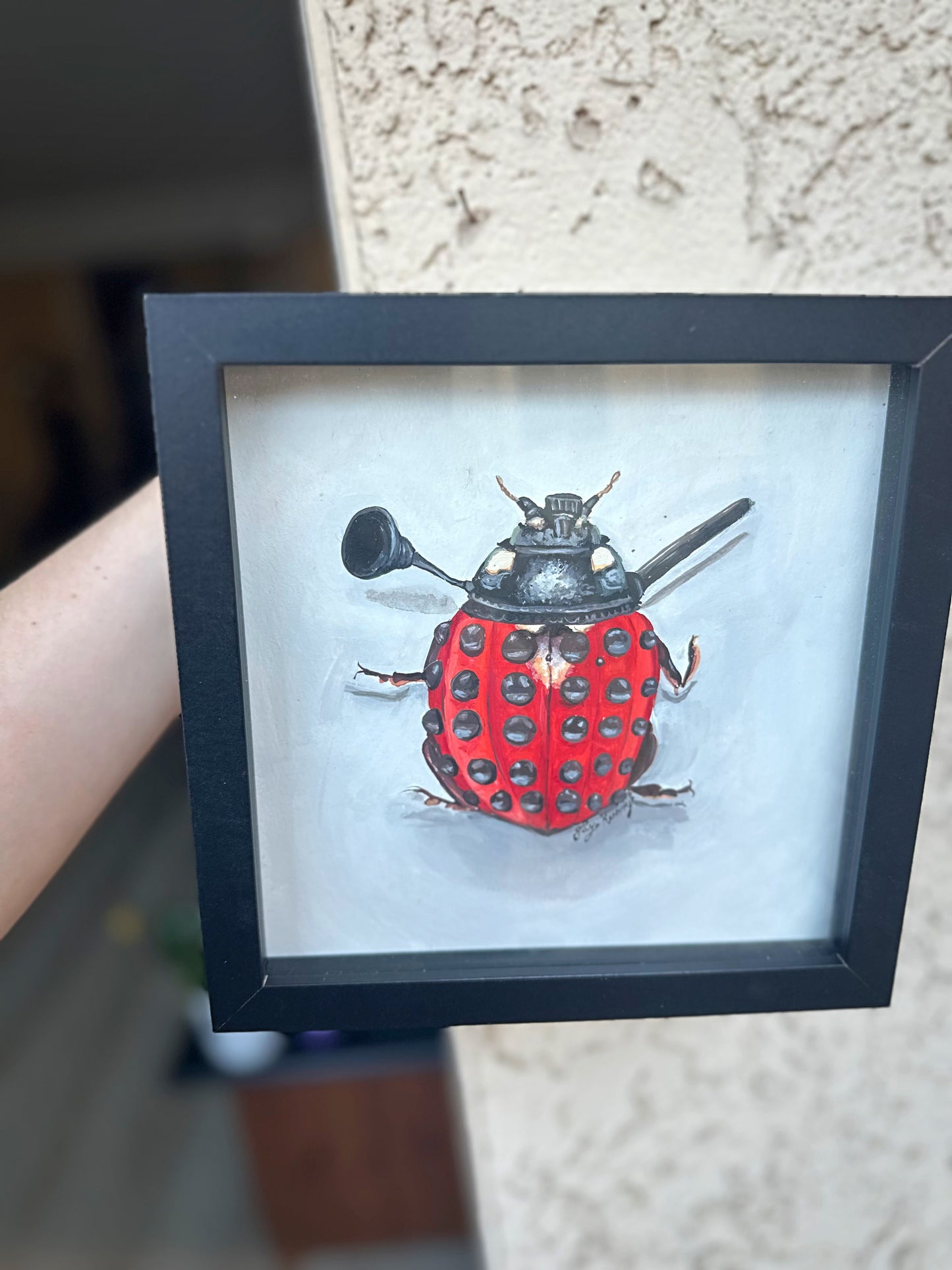 Dalek Ladybug (Guache on Paper