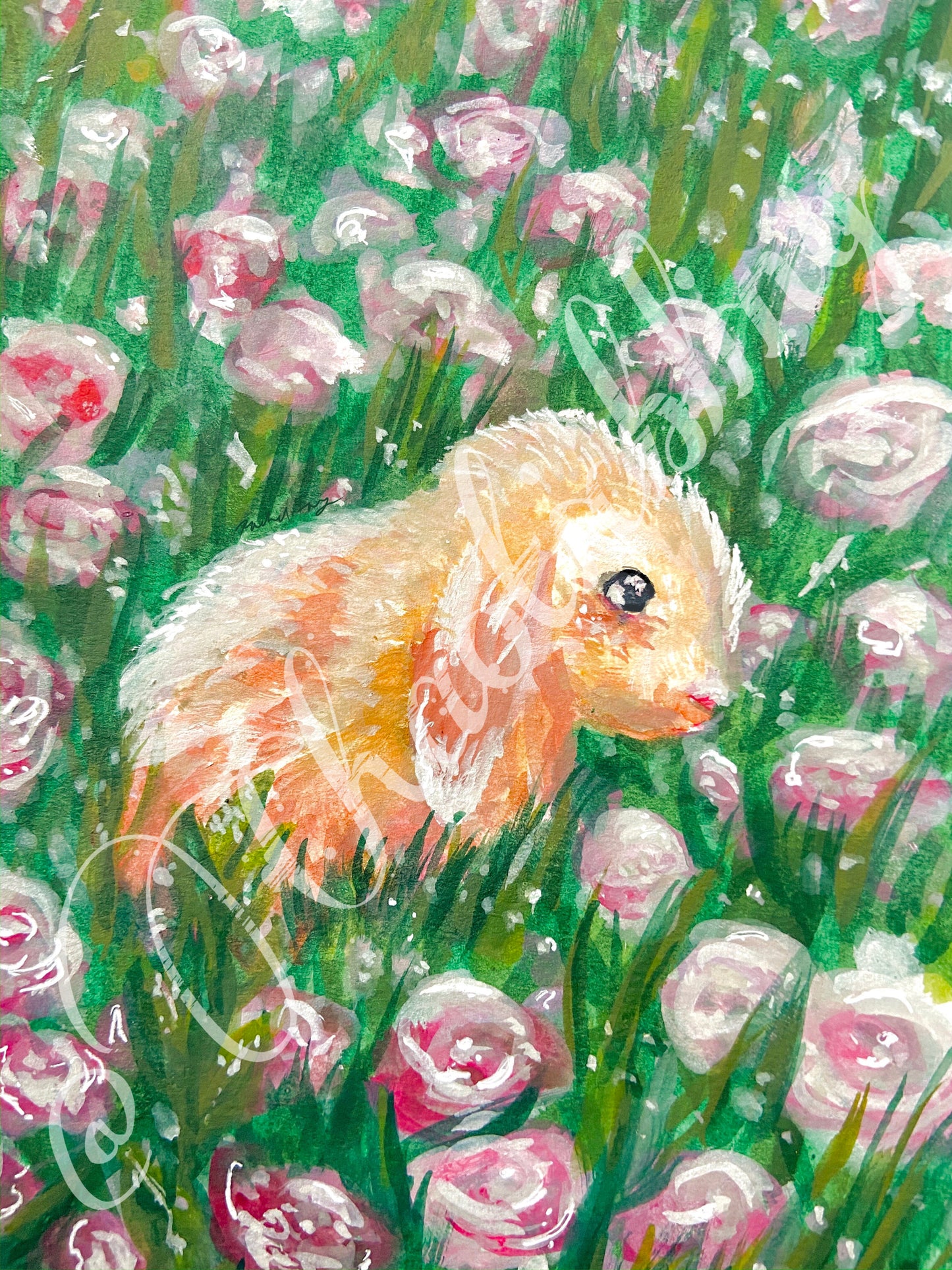 Rosy small art print