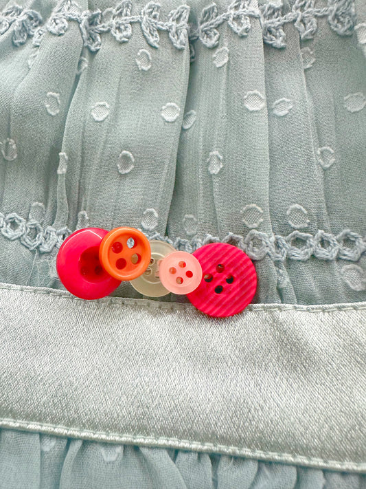 Pride Button Hair Clips