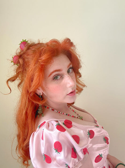 Strawberry hair clips