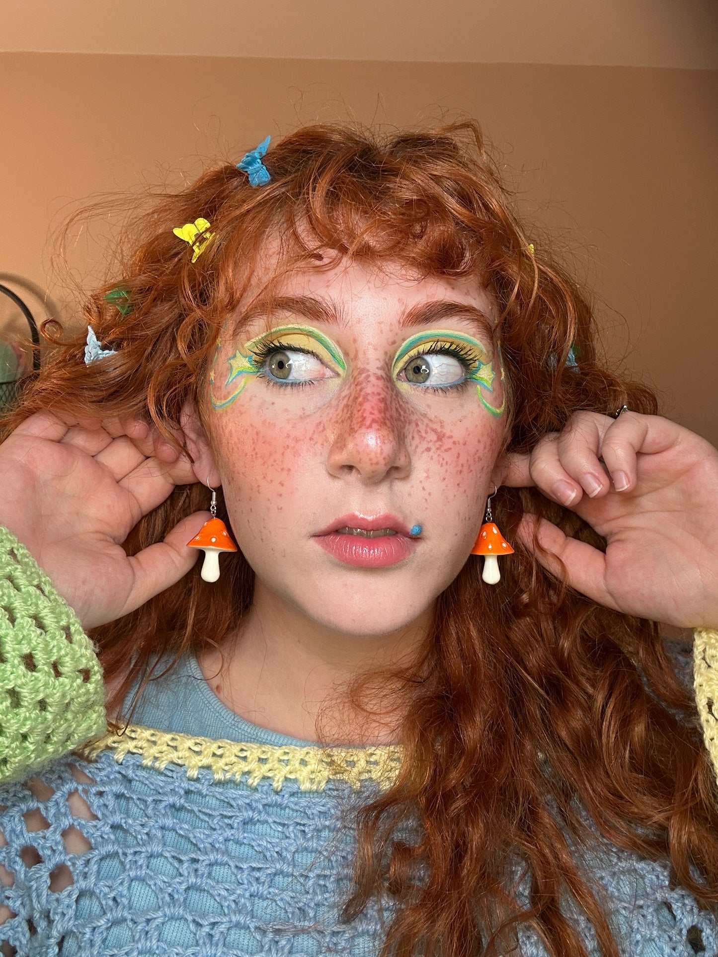 Large Shroom Earrings