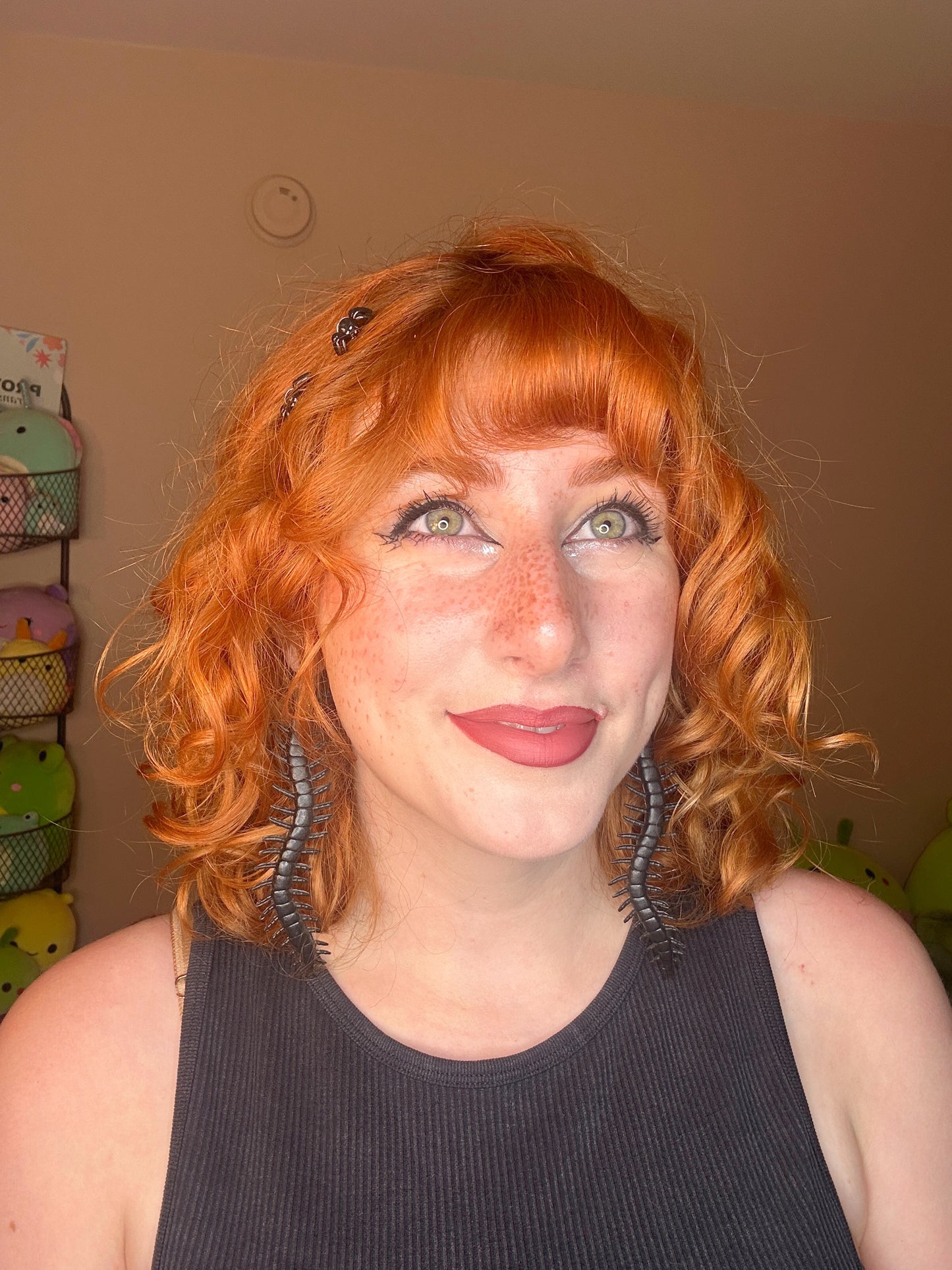 Creepy crawly Halloween bug earrings
