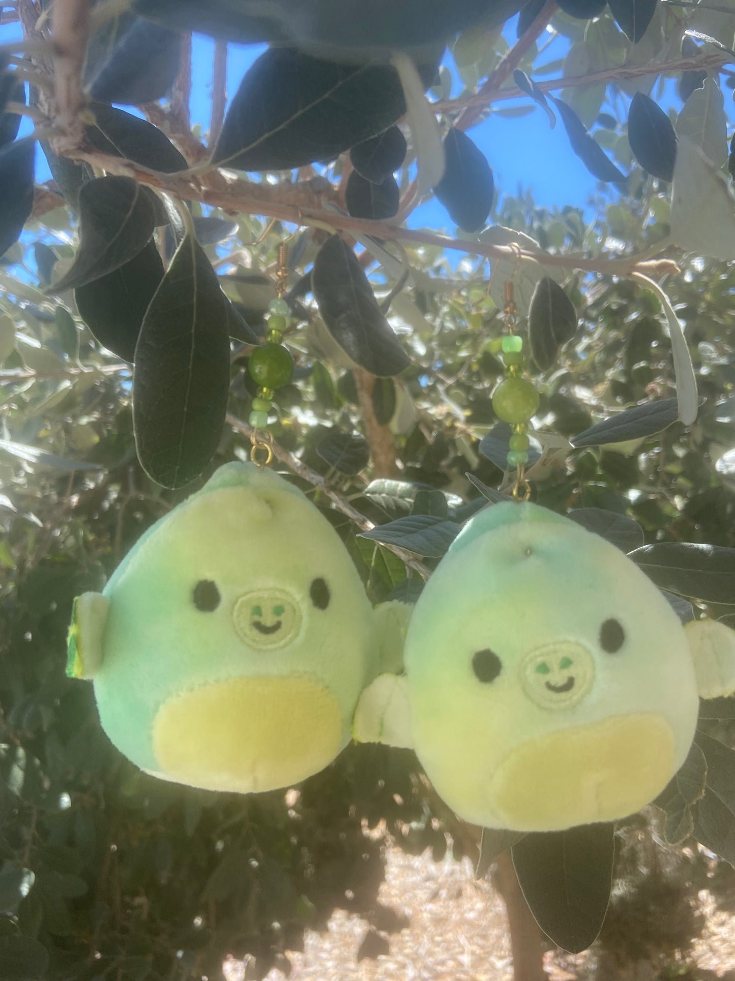 Fletcher the Pterodactyl beaded earrings