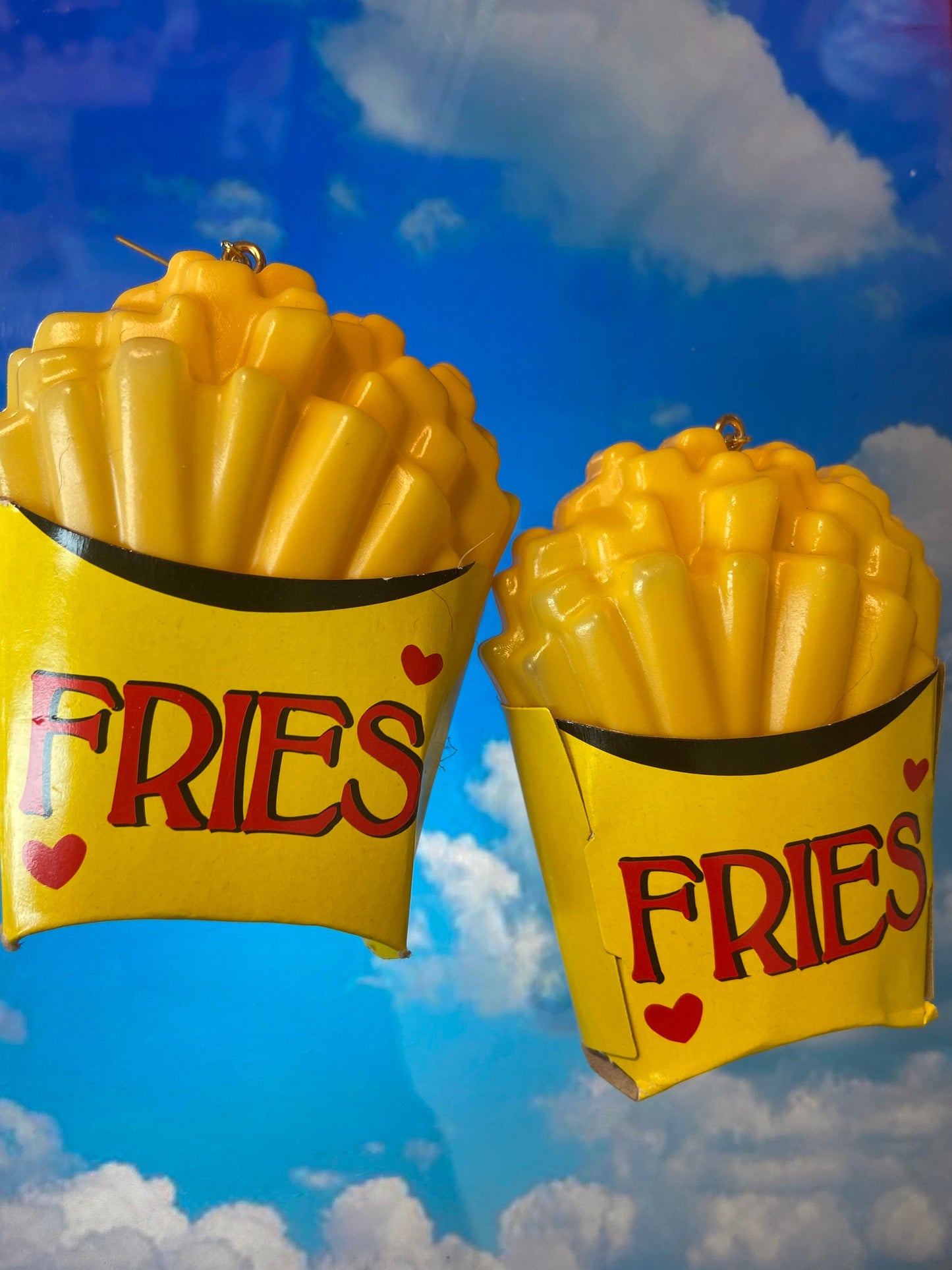 Funky fast food earrings