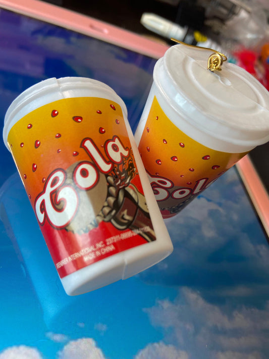 Funky fast food earrings