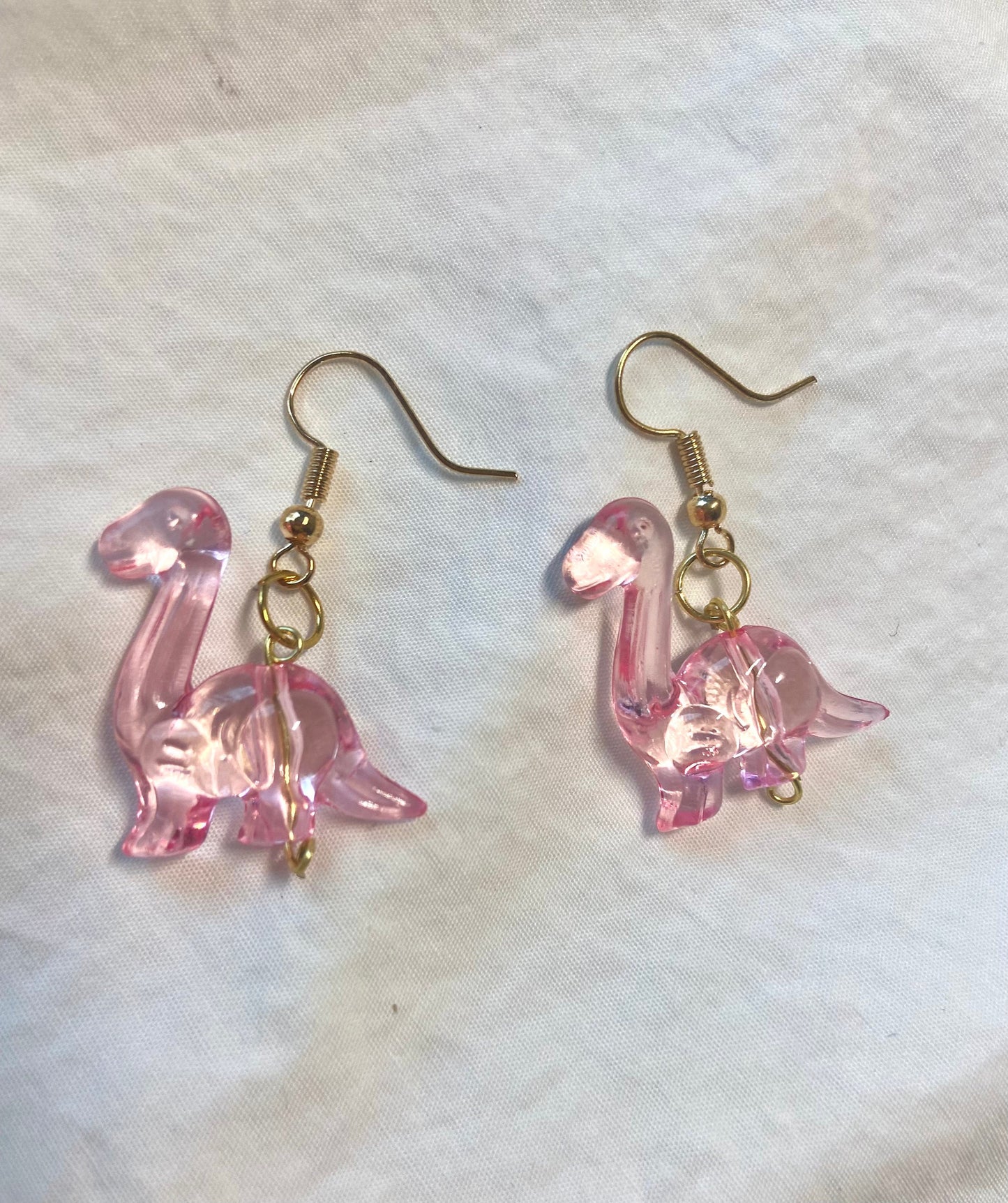 Clear gummy Dino earrings