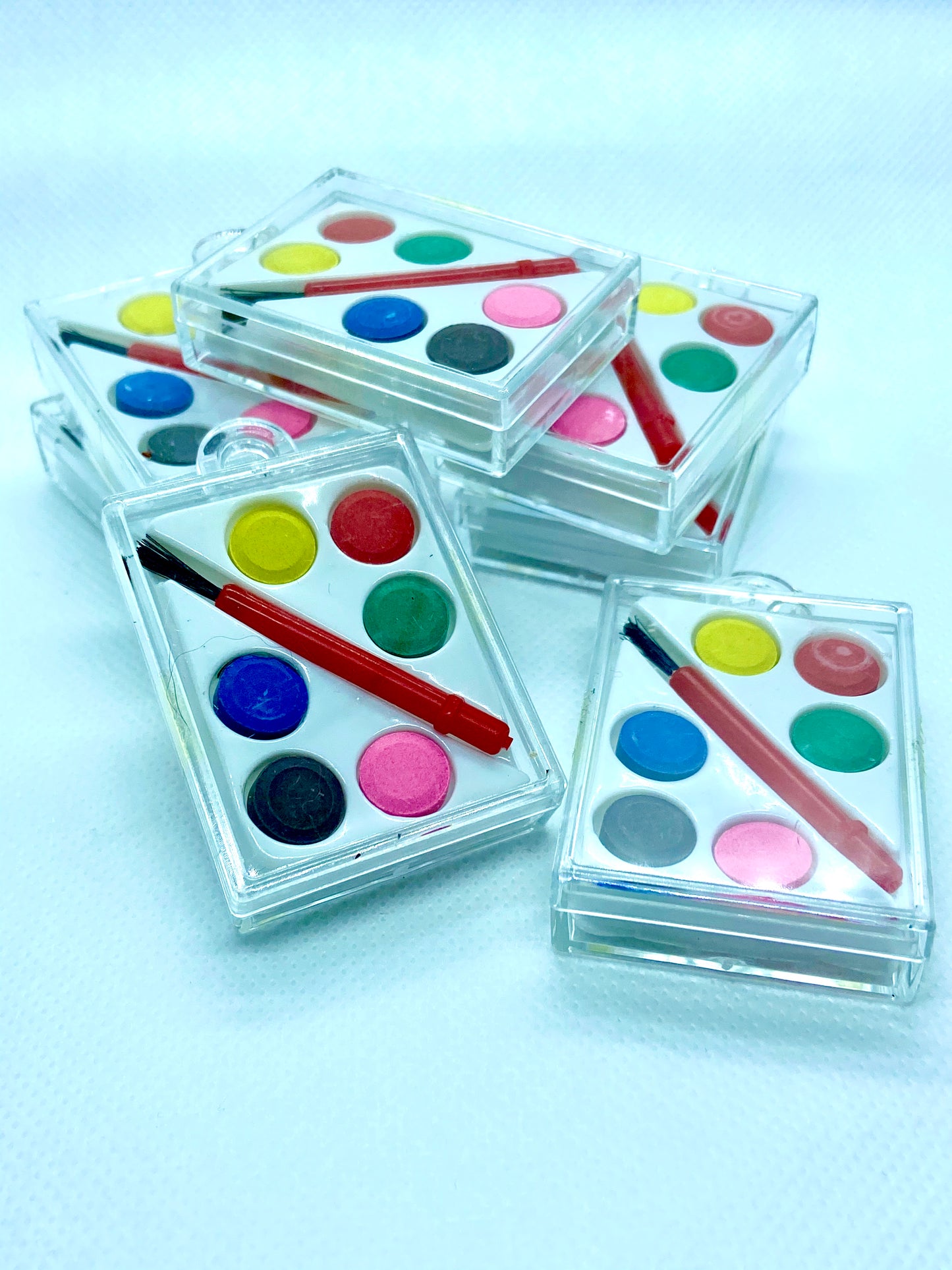 Functional mini paint palette earrings