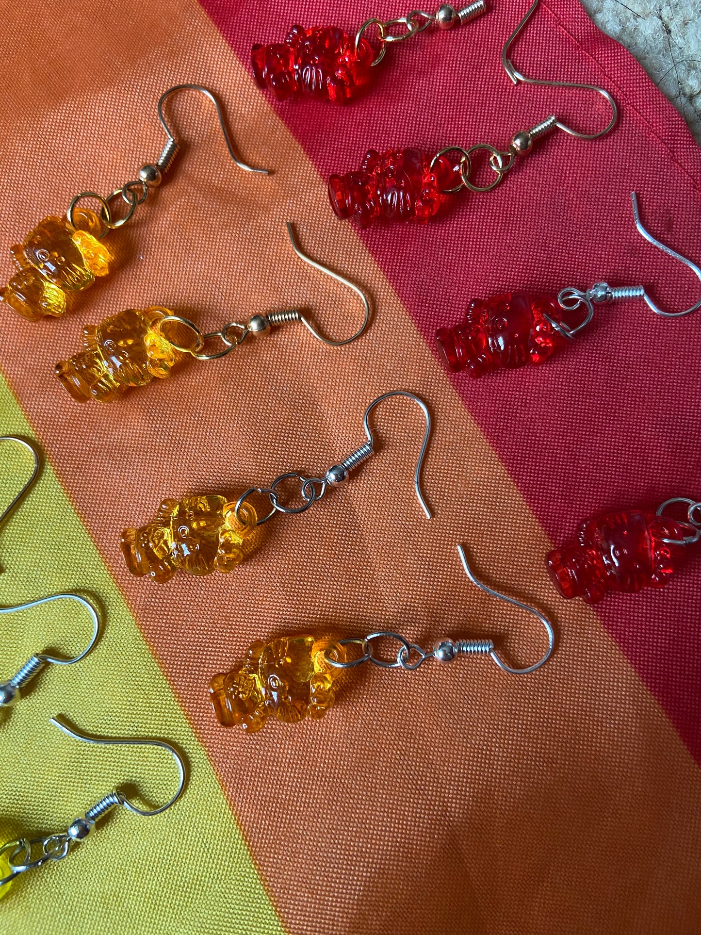 Mini hello kitty gummy earrings