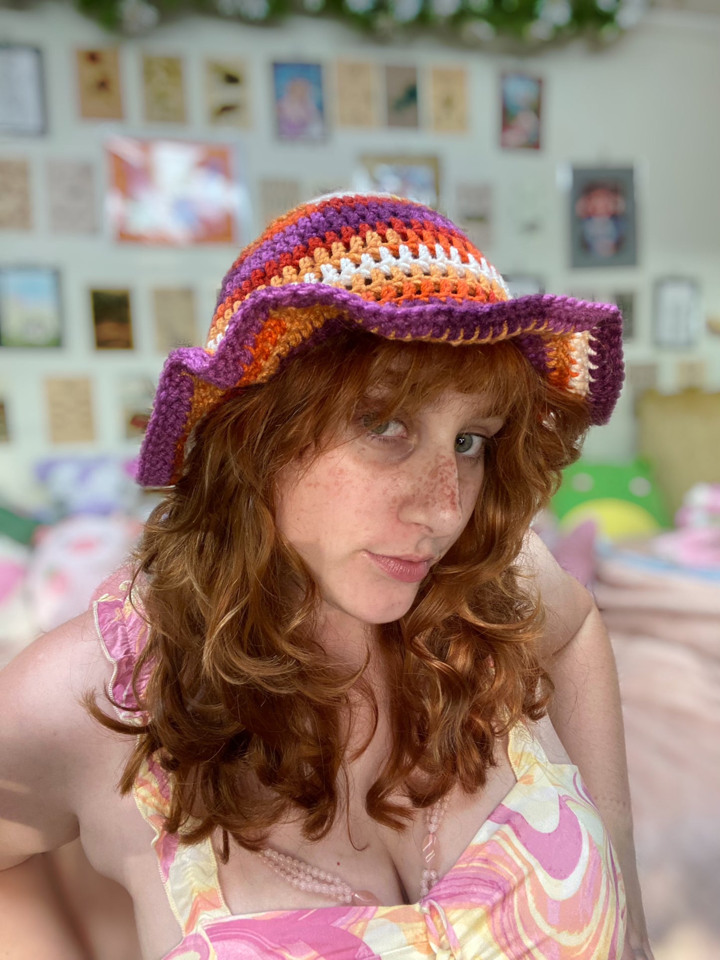 Lesbian pride bucket hat