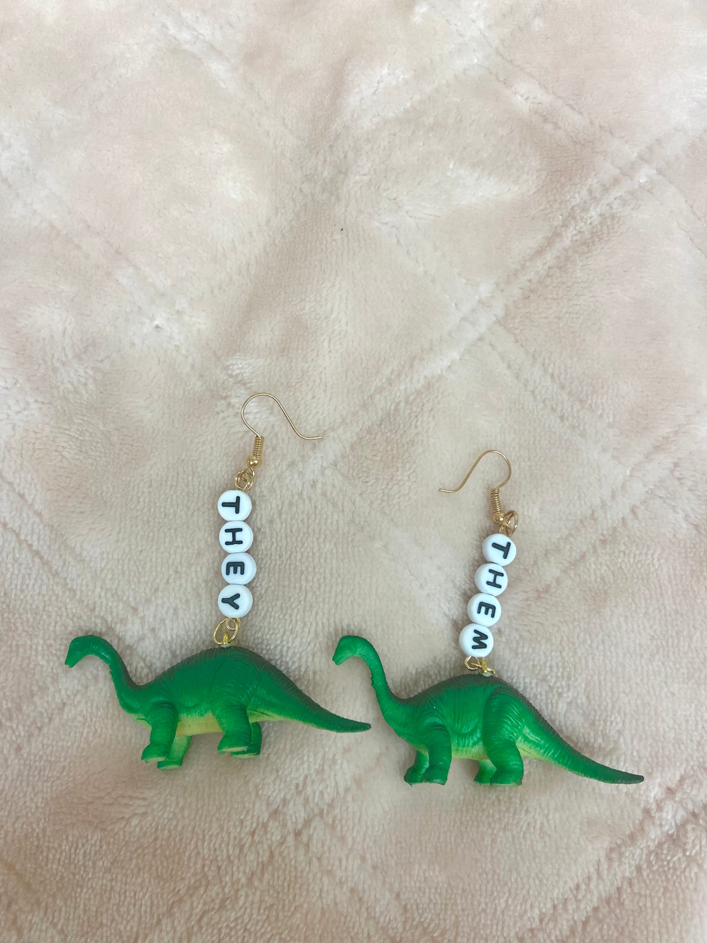 They/them critter pronoun earrings