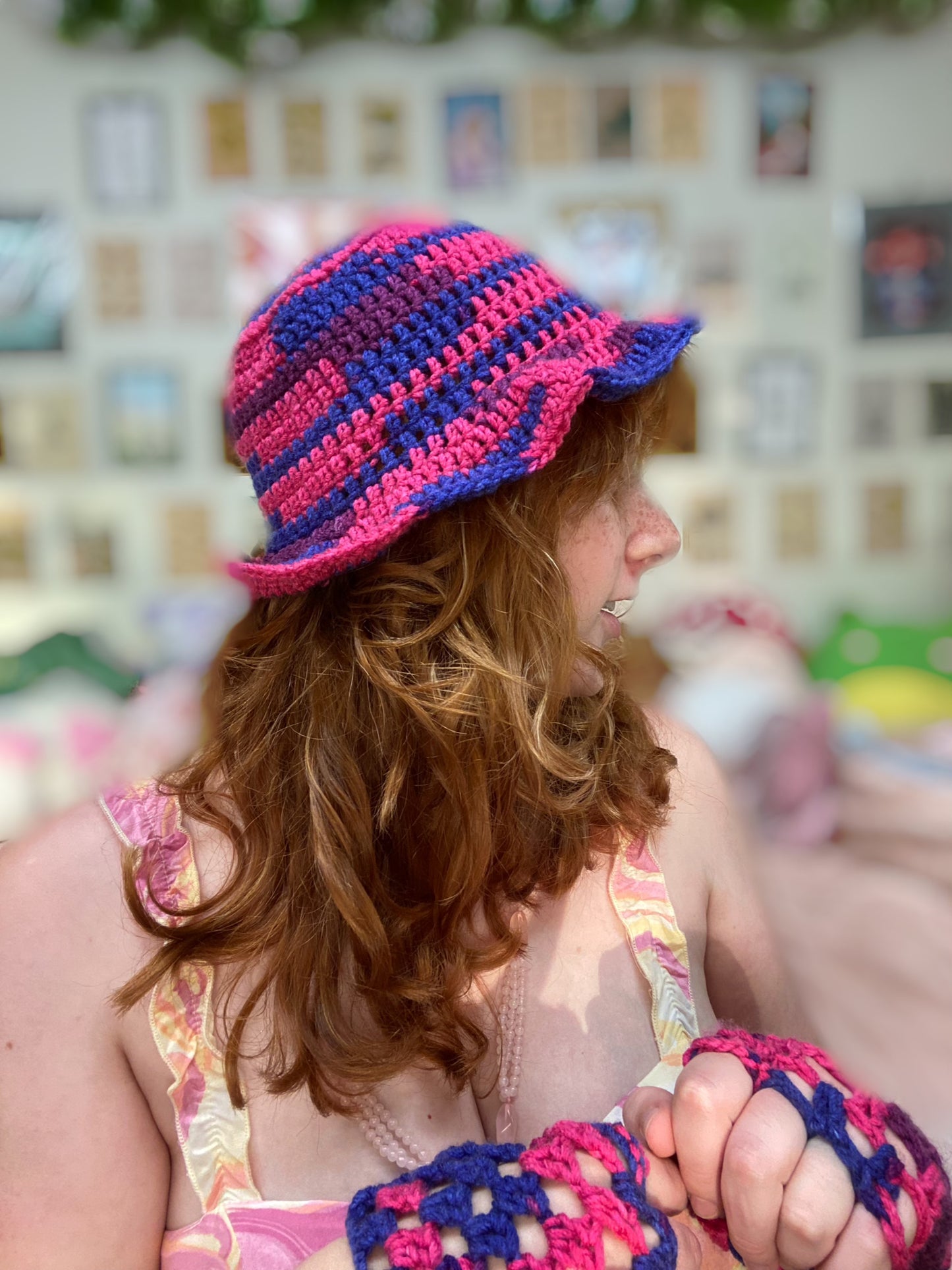 Bi pride bucket hat