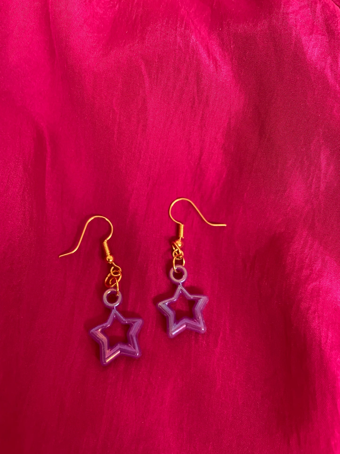 Y2K star earrings