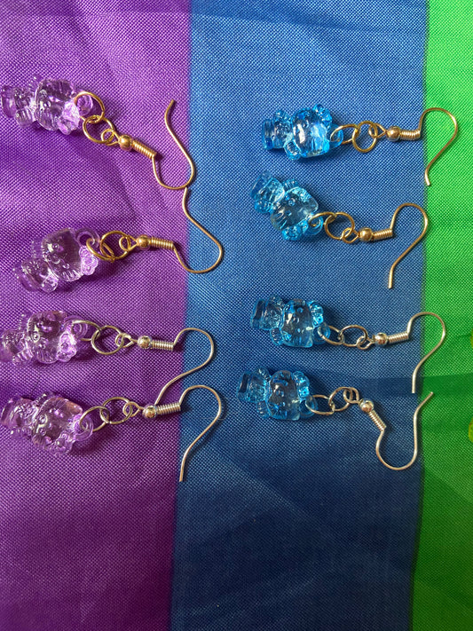 Mini hello kitty gummy earrings