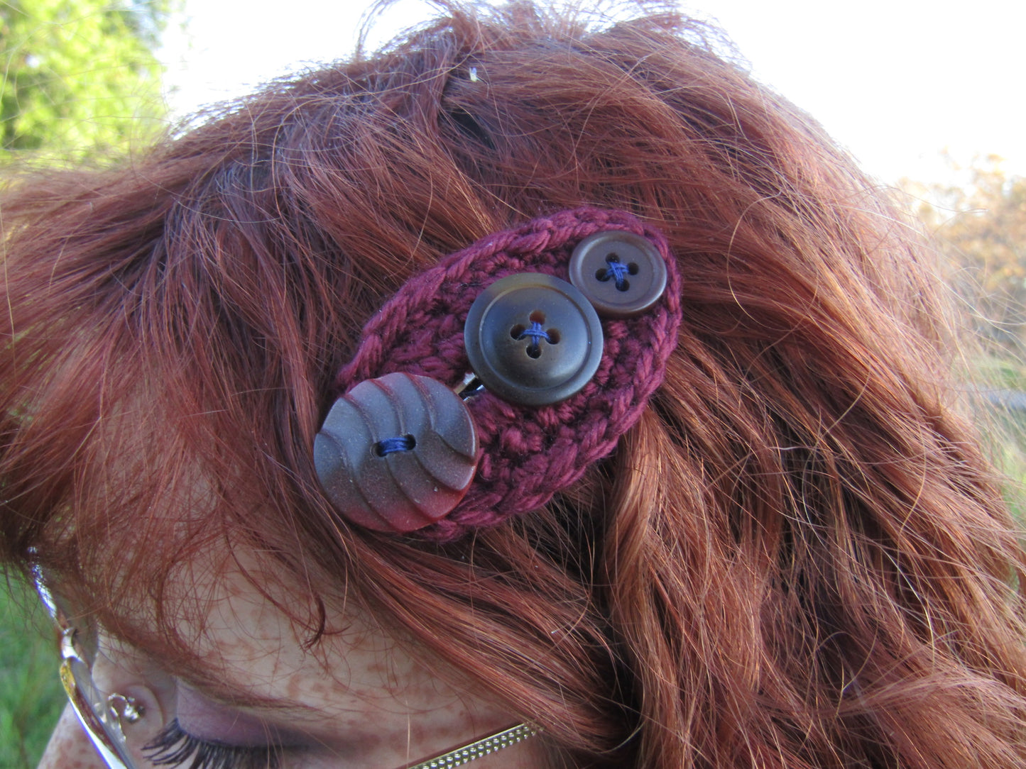 Whimsical Button Hairclips