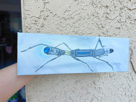 Sonic Stick Bug (Acrylic on Canvas)