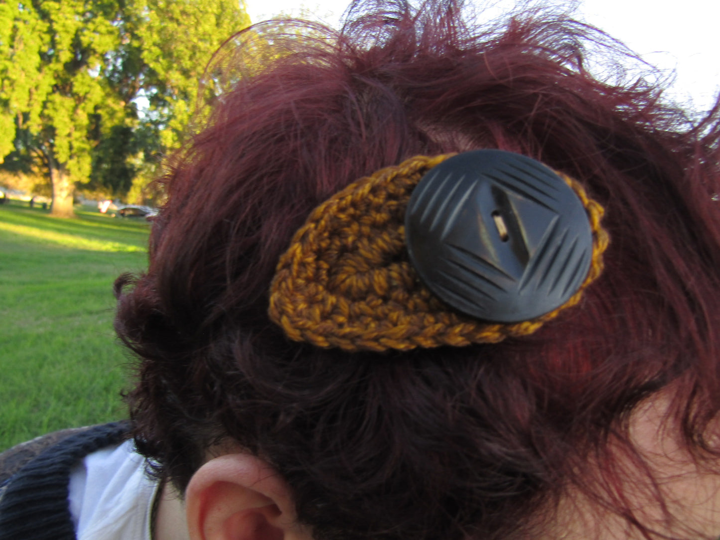 Whimsical Button Hairclips