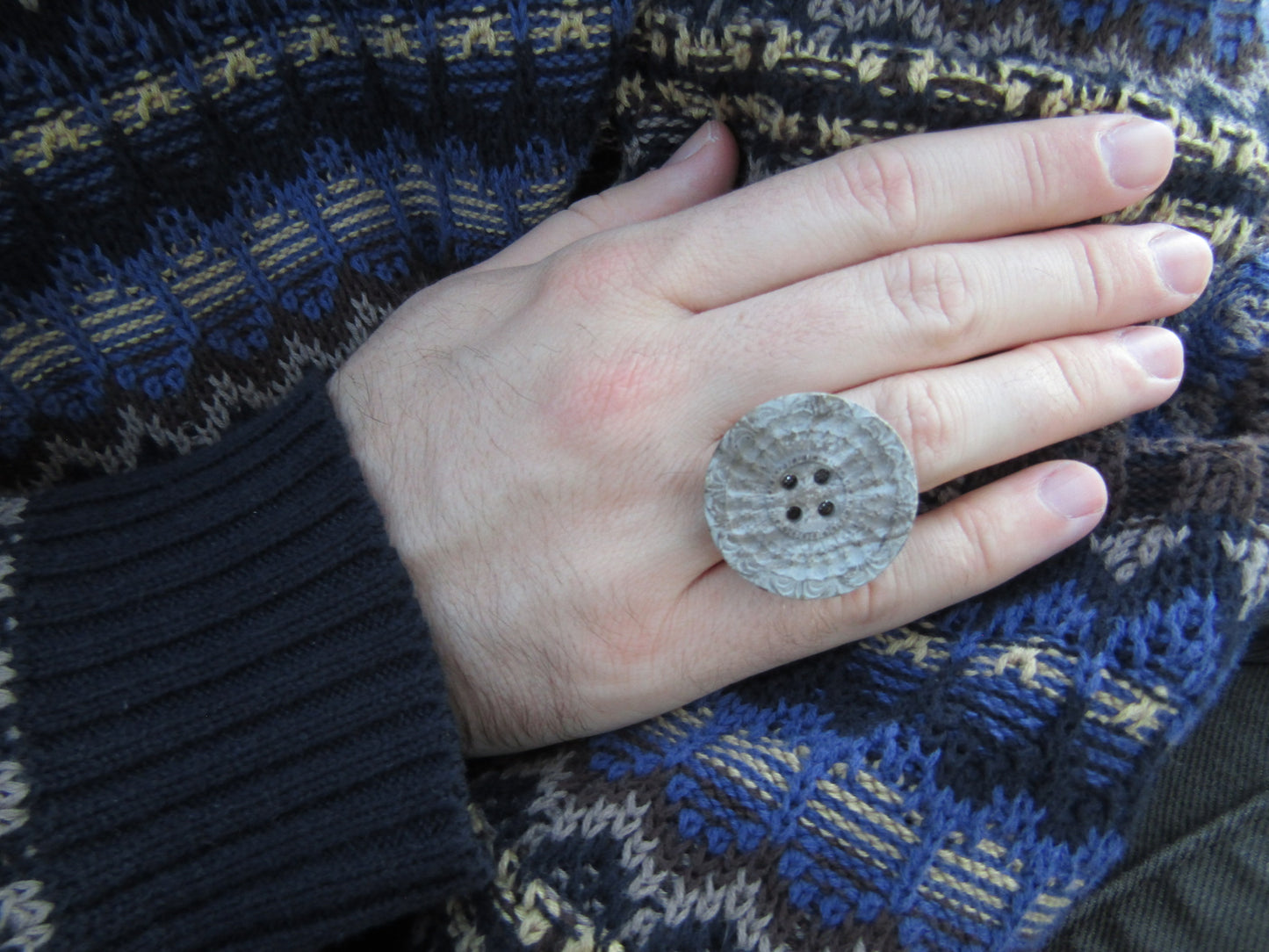 Whimsical Button Rings