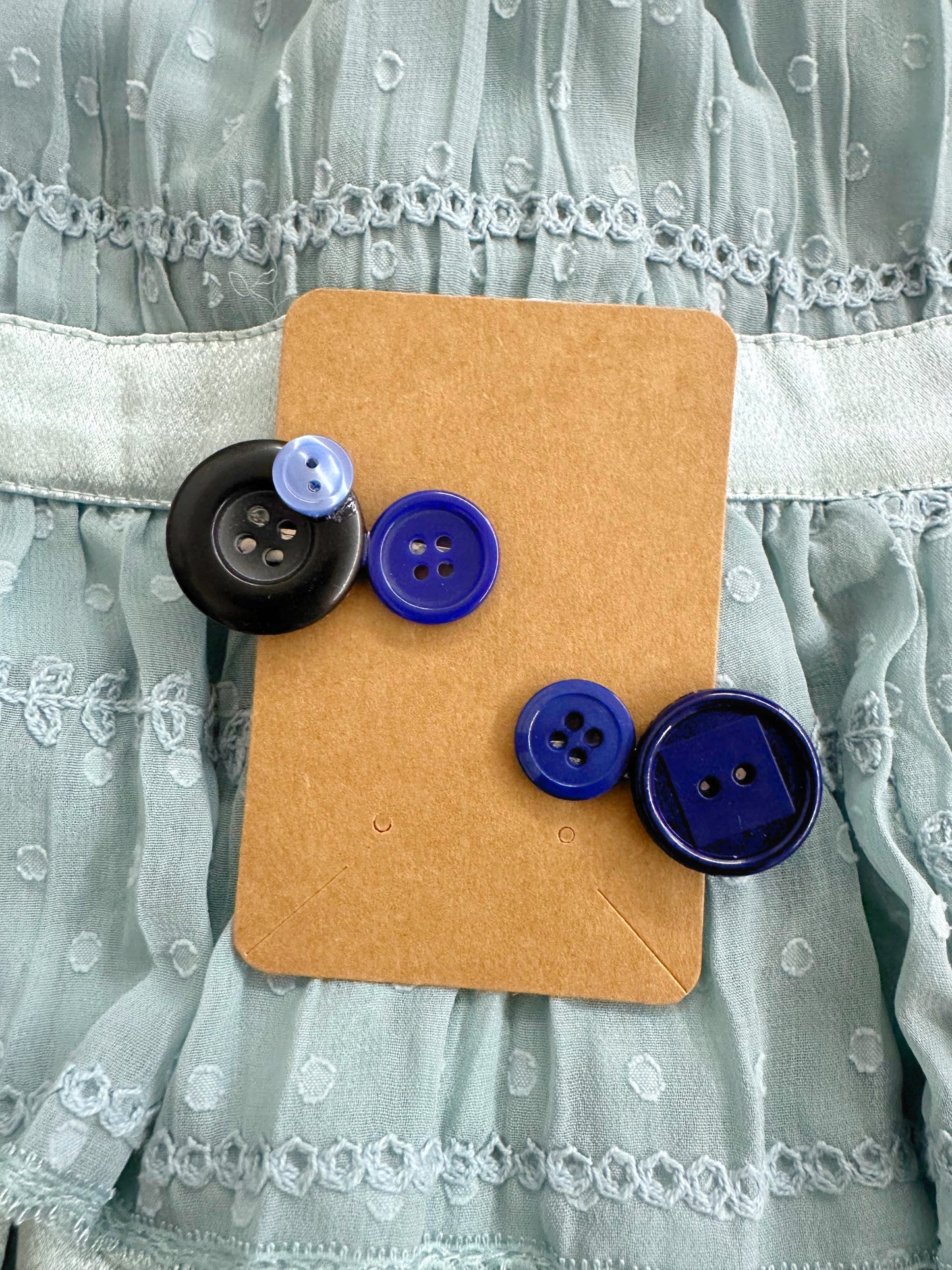 Doctor Who Inspired Button Barette Duo