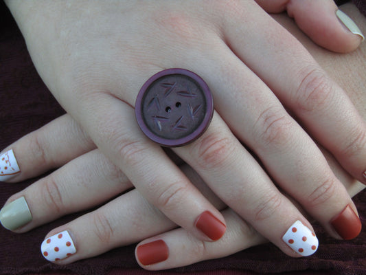 Whimsical Button Rings