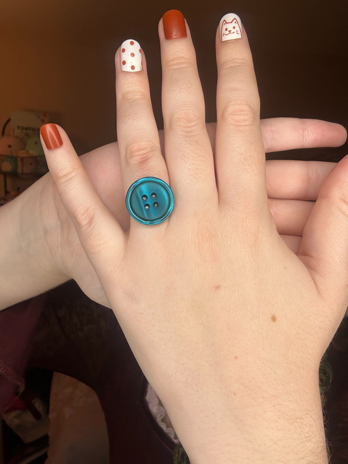 Whimsical Button Rings