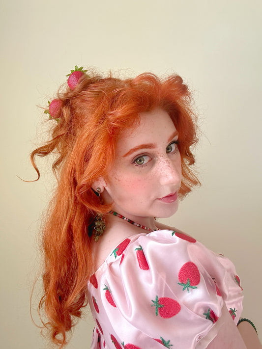 Strawberry hair clips