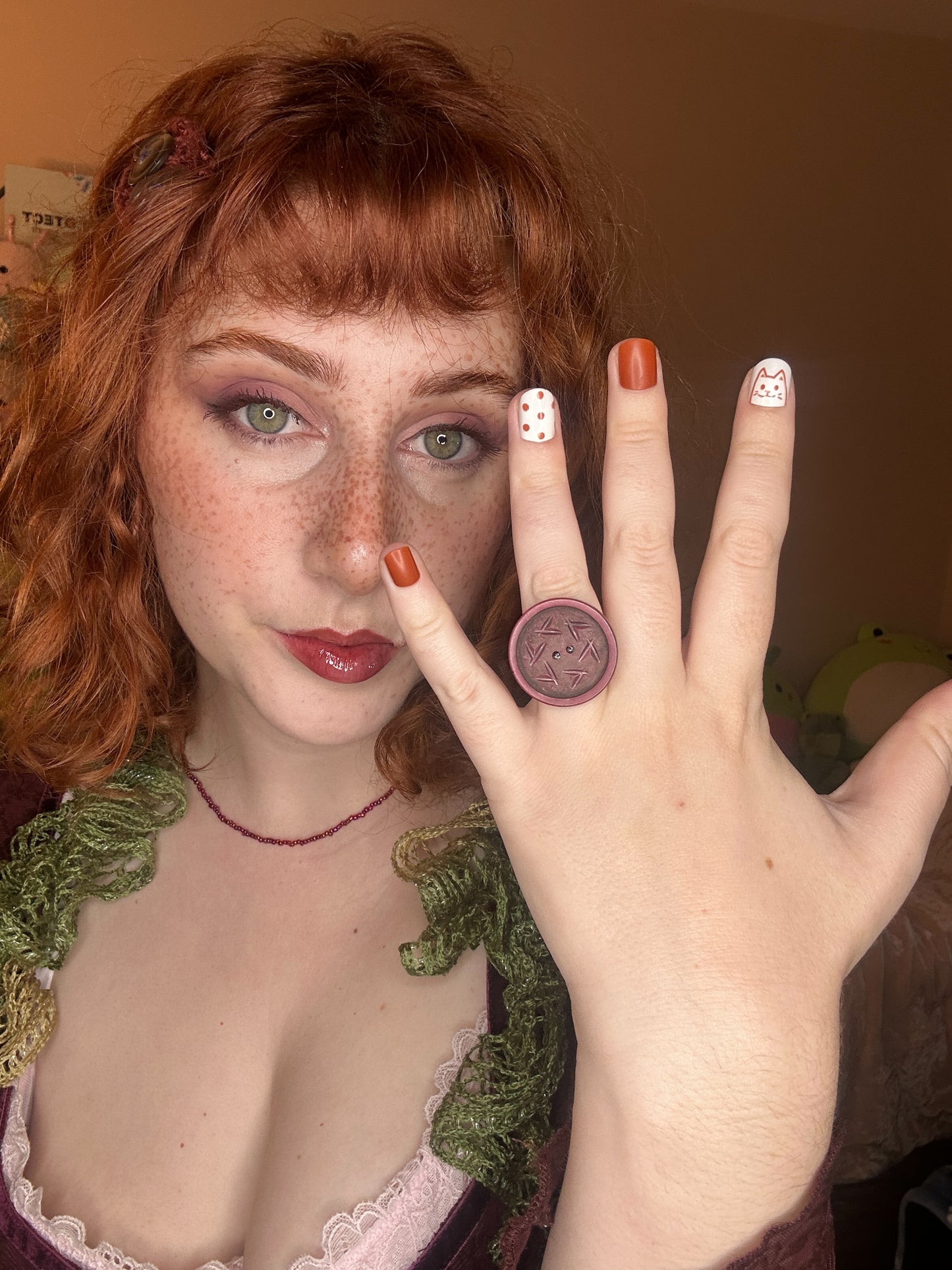 Whimsical Button Rings