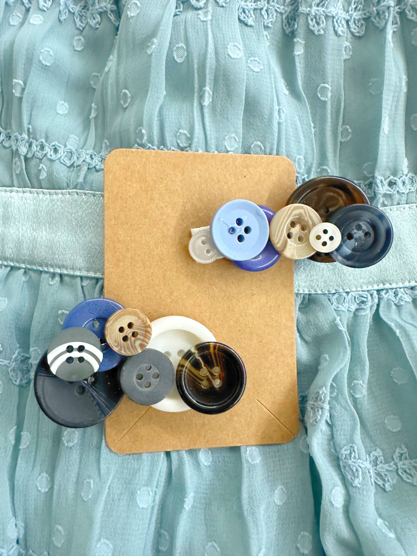 Doctor Who Inspired Button Barette Duo