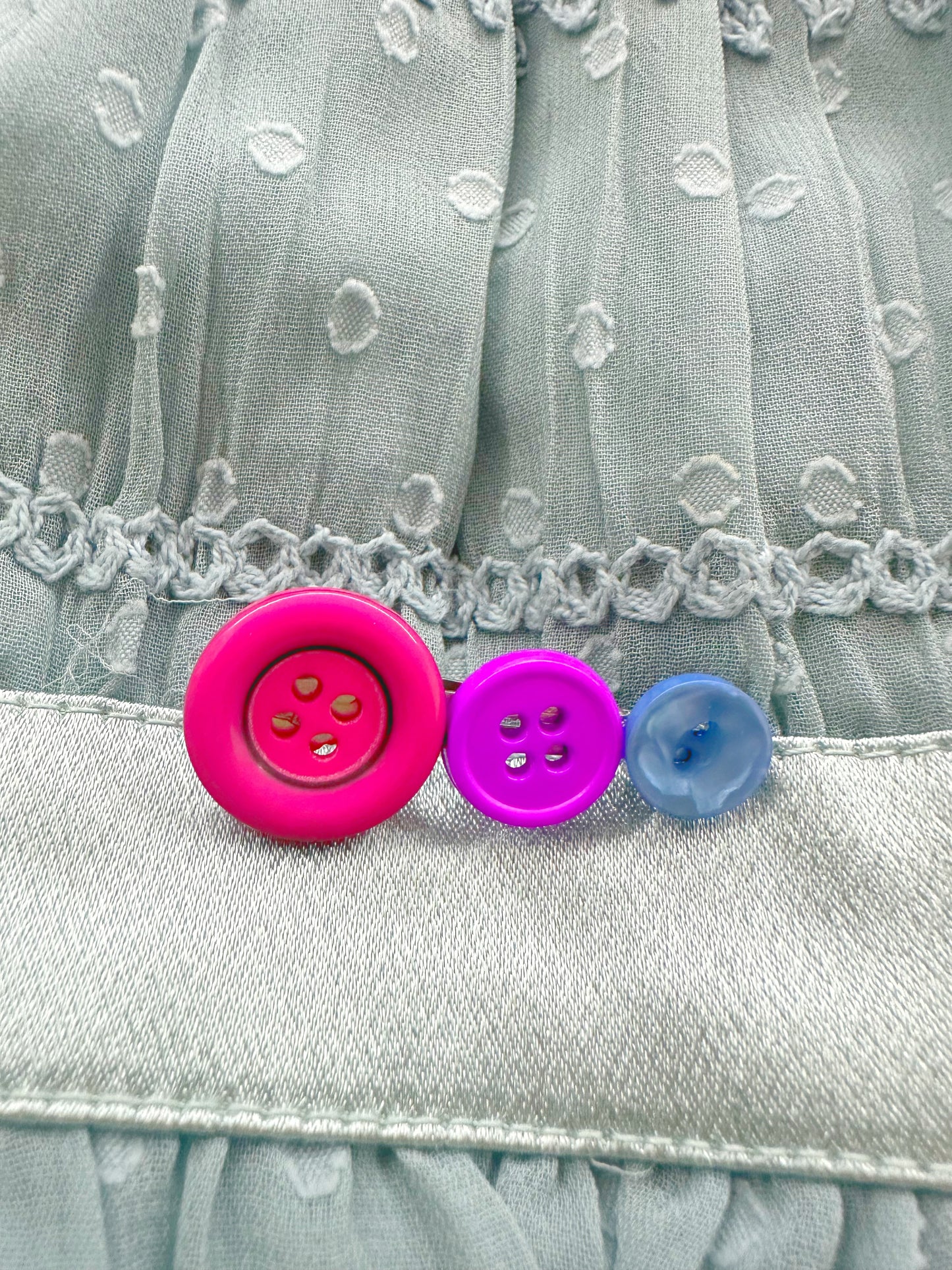 Pride Button Hair Clips