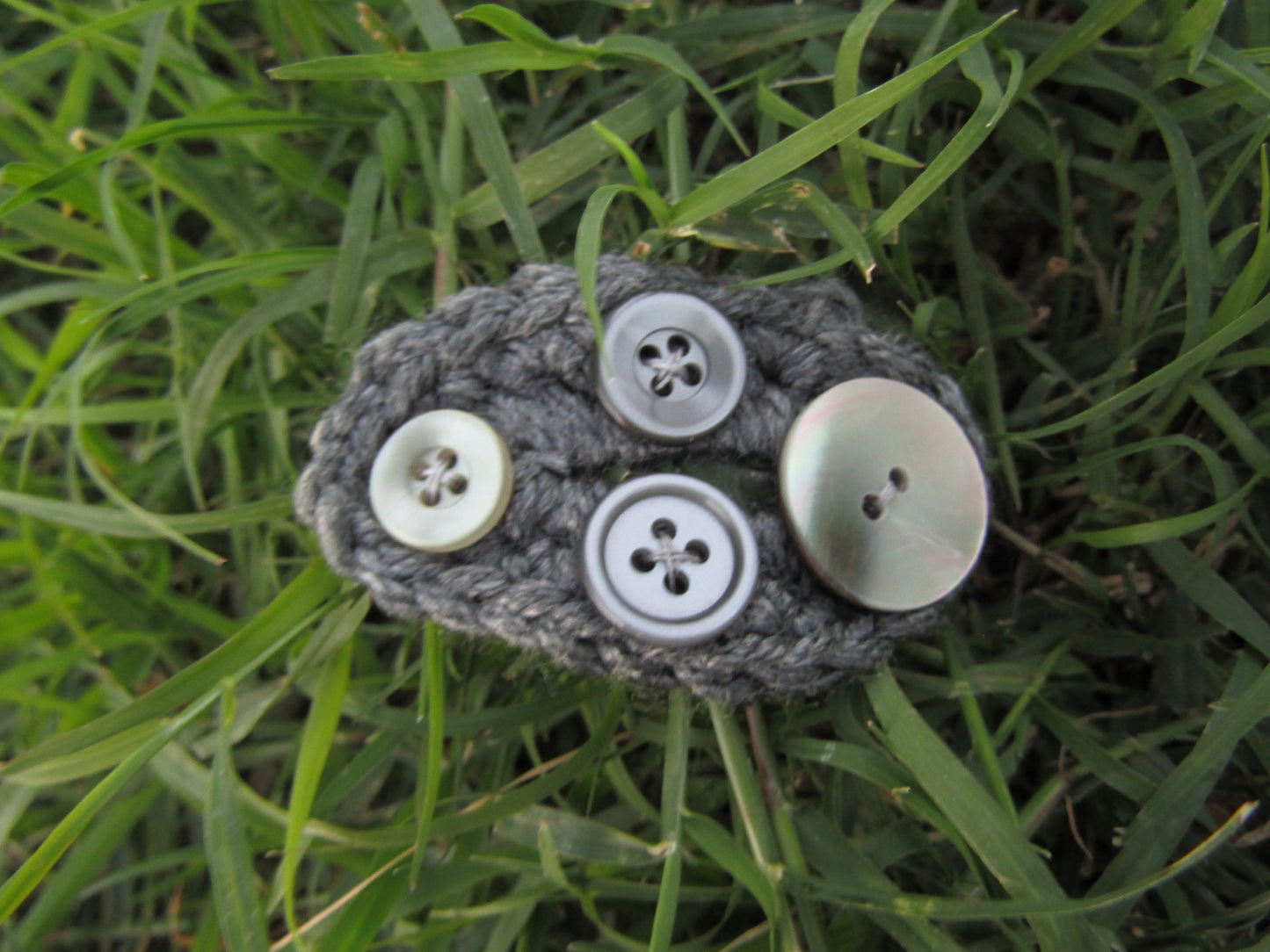 Whimsical Button Hairclips