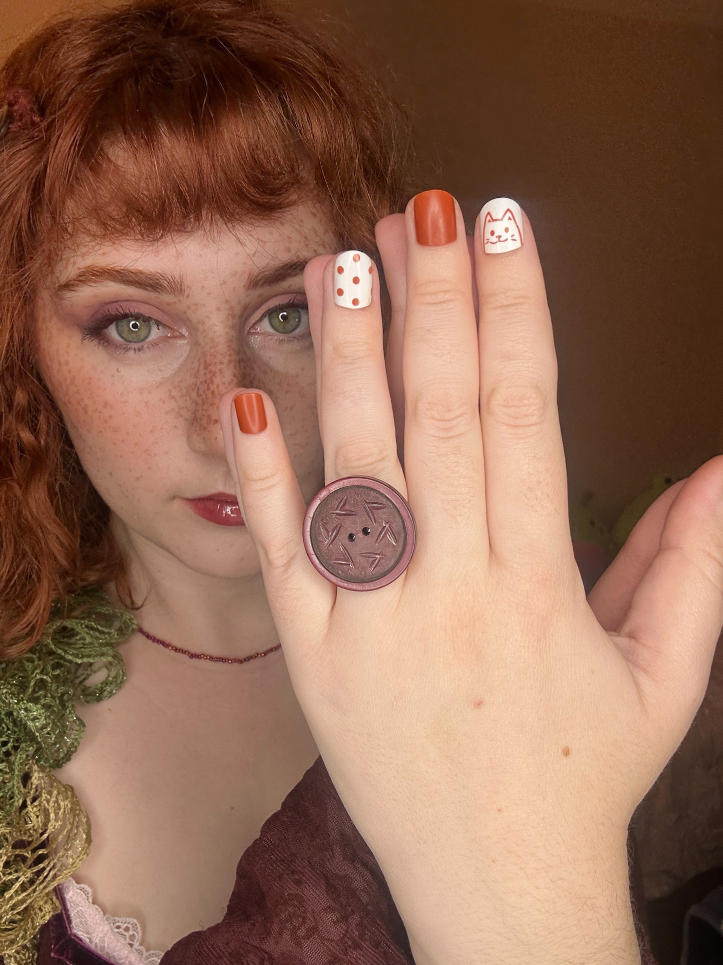 Whimsical Button Rings