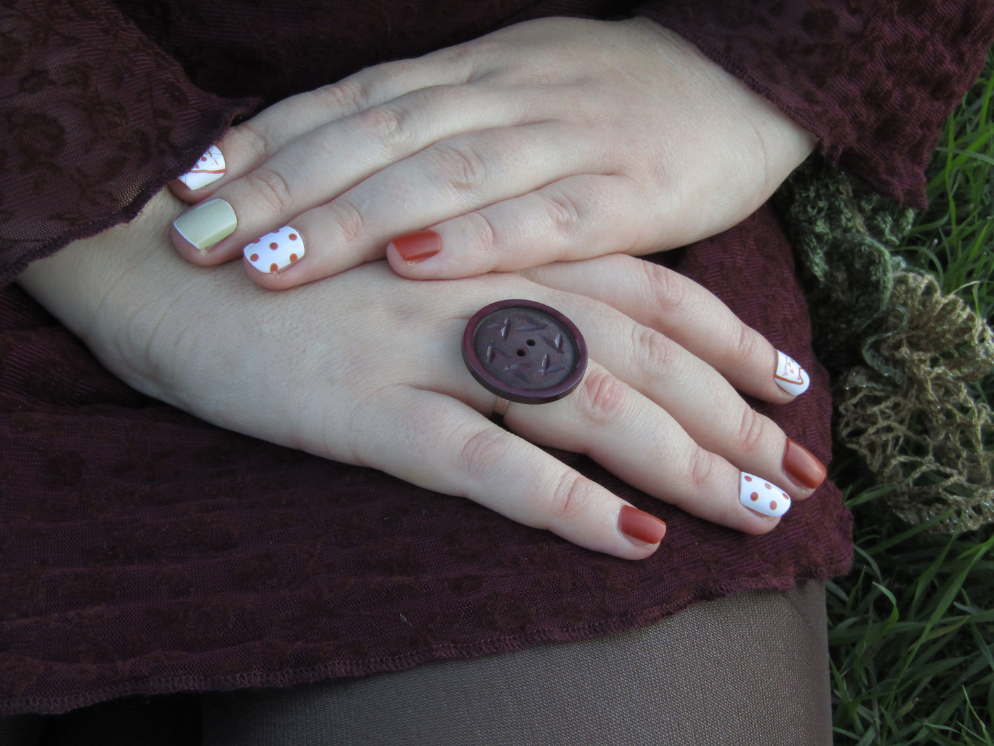 Whimsical Button Rings