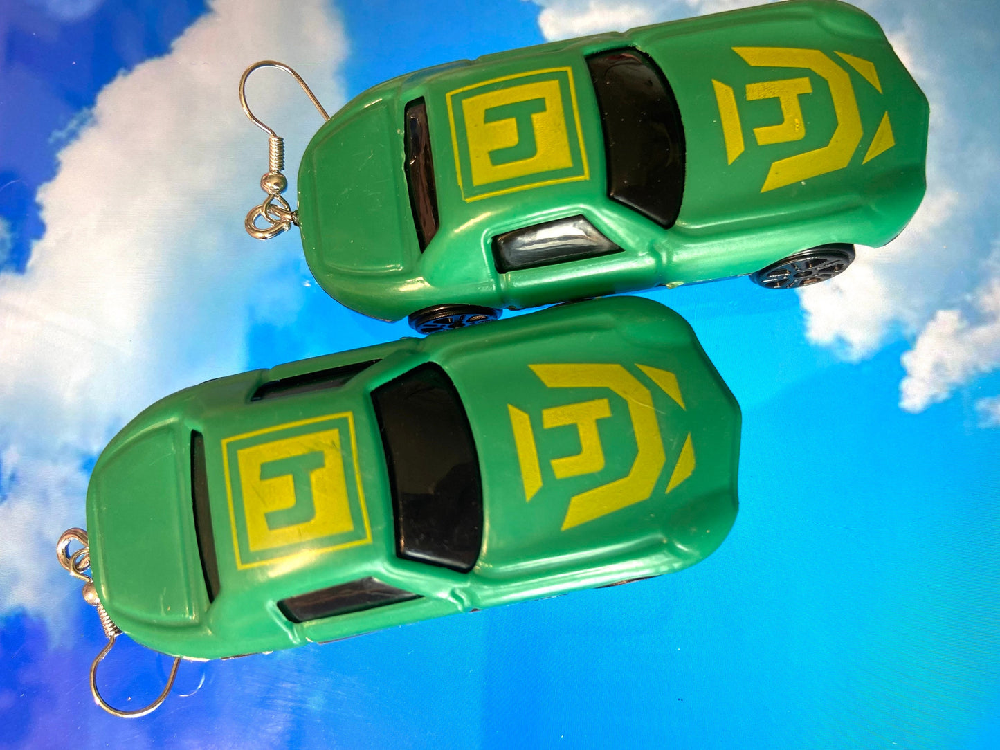 car stim toy novelty earrings