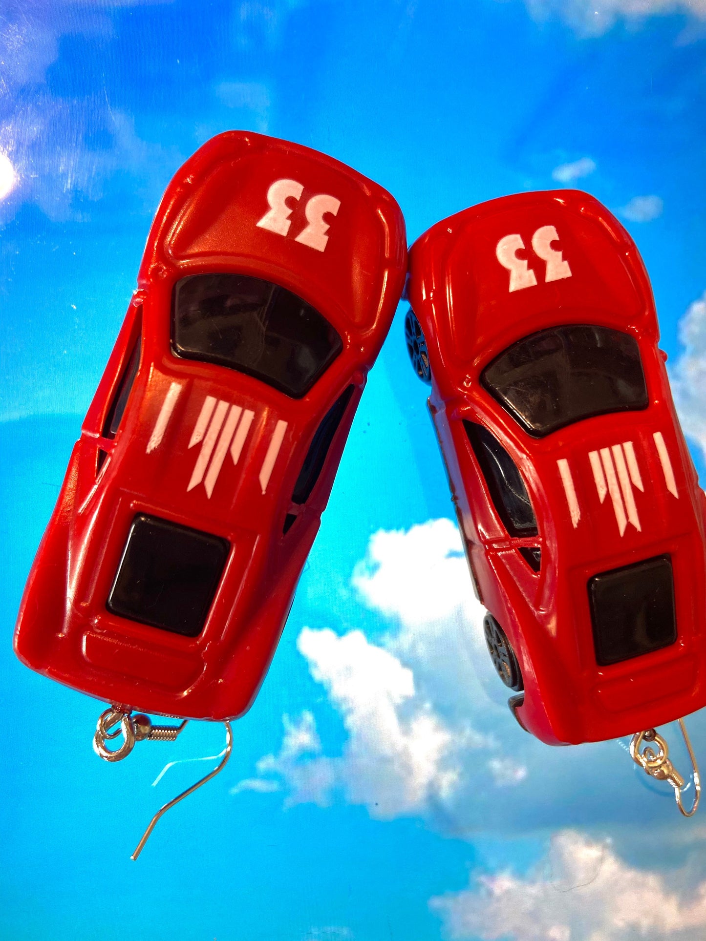 car stim toy novelty earrings