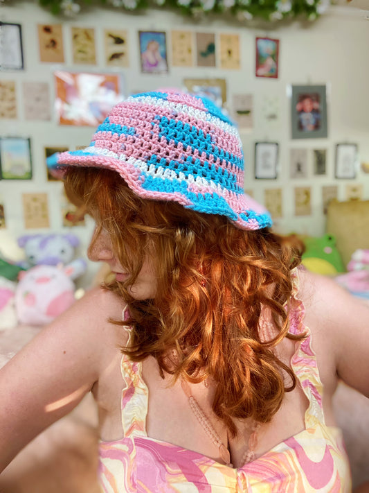 Trans pride bucket hat