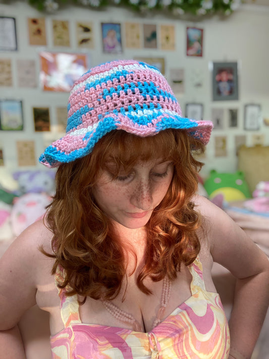 Trans pride bucket hat