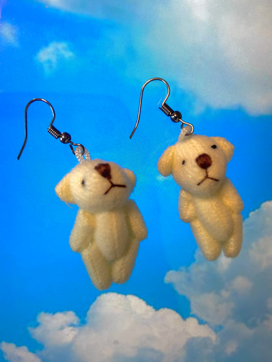 Mini teddy bear earrings