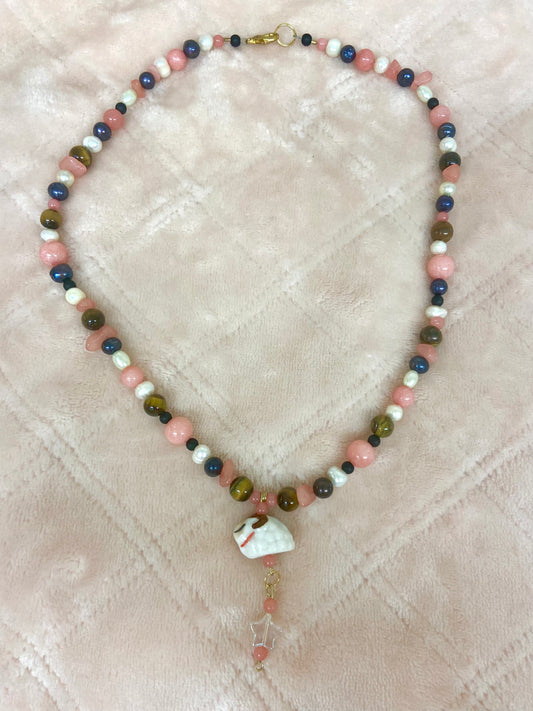 Goodnight lamb beaded crystal necklace