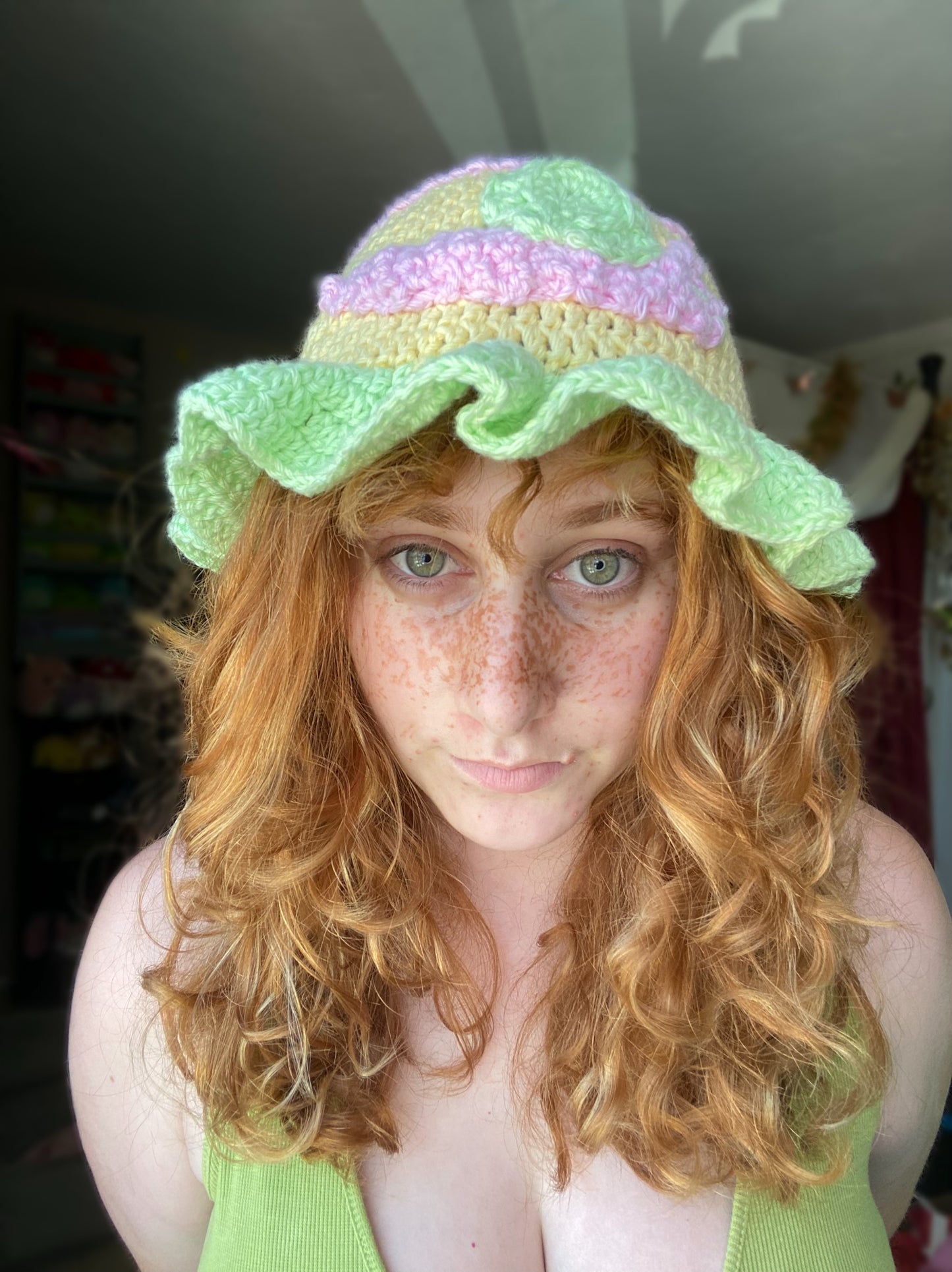 Sleepy snail hat