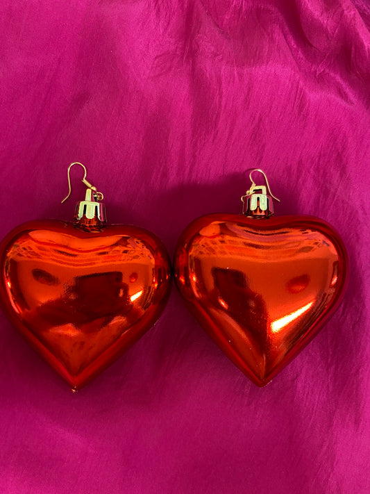 Jumbo heart earrings